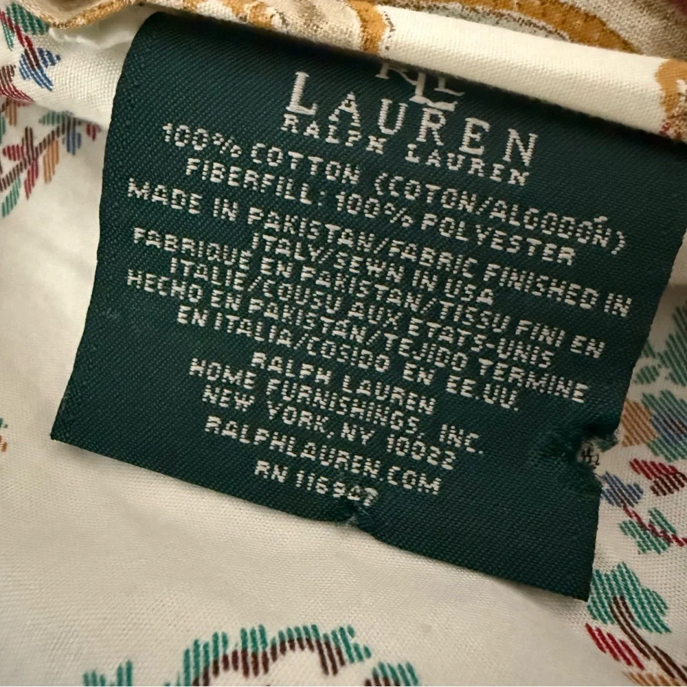 Lauren Ralph Laureni Antigua Paisley Twin Size Comforter 100% Cotton